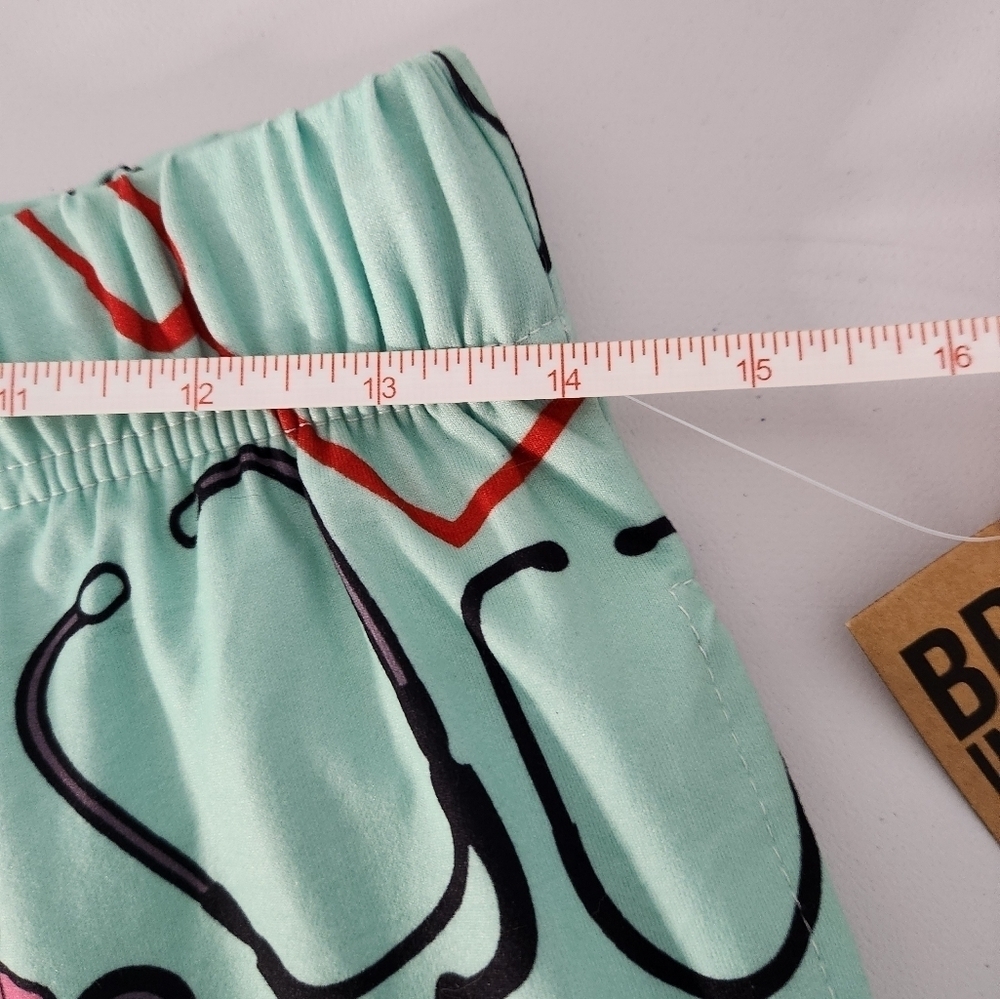 Mint Green Nursing Themed Lounge Pants, Size Med, NWT - Picture 7 of 9